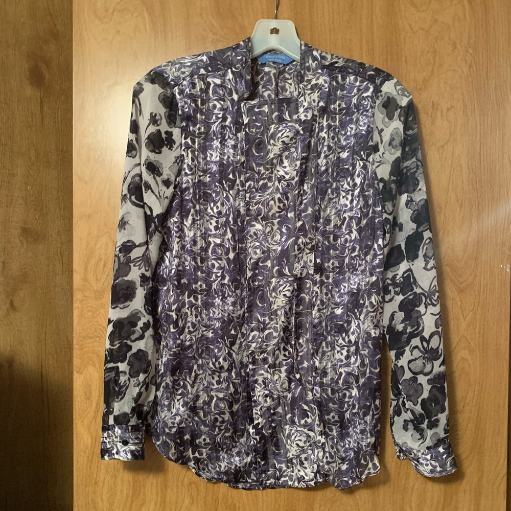 Vera Wang XS Floral Blouse